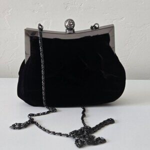 Hillard & Hanson Velvet Evening Clutch Bag – Elegant & Chic
